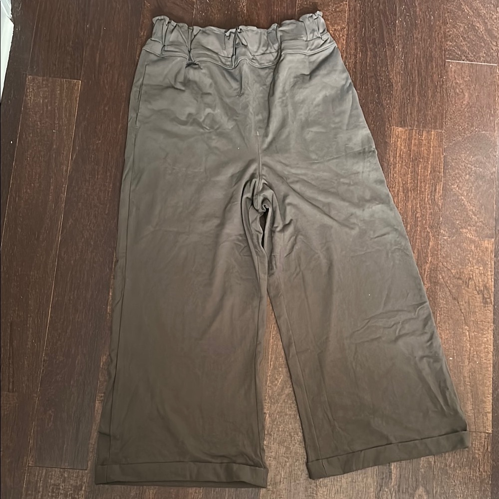 Free People Beach Pants XL Brown Wide-Leg Pants NWT